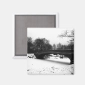 ボウブリッジウィンターセントラルパークNYC マグネット (正面/裏面)