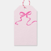 ボウブルーベビーシャワーメッセージカード ギフトタグ (裏面)