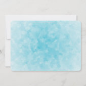 ボウヘスタイルのリースを纏った水彩オオカミの誕生日 招待状 (裏面)