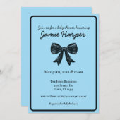 ボウベビーシャワー招待状 招待状 (正面/裏面)