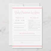 ボウベビーストライプシャワー予測ゲーム付きピンク色のアイテム (正面)