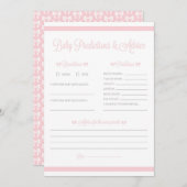 ボウベビーストライプシャワー予測ゲーム付きピンク色のアイテム (正面/裏面)