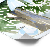 ボウベビー外が寒いベビシャワーへようこそ ポスター (角)