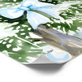 ボウベビー外が寒いベビーシャワーへようこそ ポスター (角)