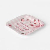 ボウベリーファーストストロベリー誕生日紙プレート ペーパープレート (傾斜あり)