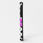 ボウホンケース付きピンクブラック水玉模様 Case-Mate iPhoneケース (裏面/左)