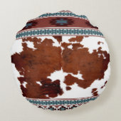 ボウホ素朴ウエスタンコウィド名 ラウンドクッション (裏面)