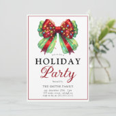 ボウモダンクリスマスライトホリデーパーティー 招待状 (スタンド正面)