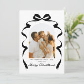 ボウモダンフォトメリークリスマスアーチ シーズンカード (スタンド正面)