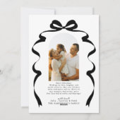 ボウモダンフォトメリークリスマスアーチ シーズンカード (裏面)