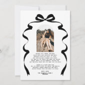 ボウモダンフォトメリークリスマスアーチ シーズンカード (裏面)