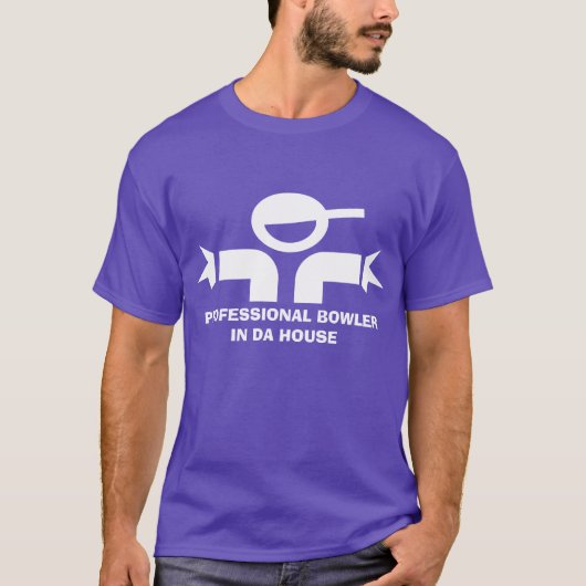 ボウラーのための名言付きの面白いTシャツ Tシャツ (正面)
