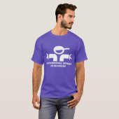 ボウラーのための名言付きの面白いTシャツ Tシャツ (正面フル)