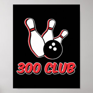 ボウラー300クラブ ロゴTシャツ ポスター