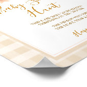 ボウリトルかわいこちゃんパイパステルギンガムベビーソック狩り ポスター (角)