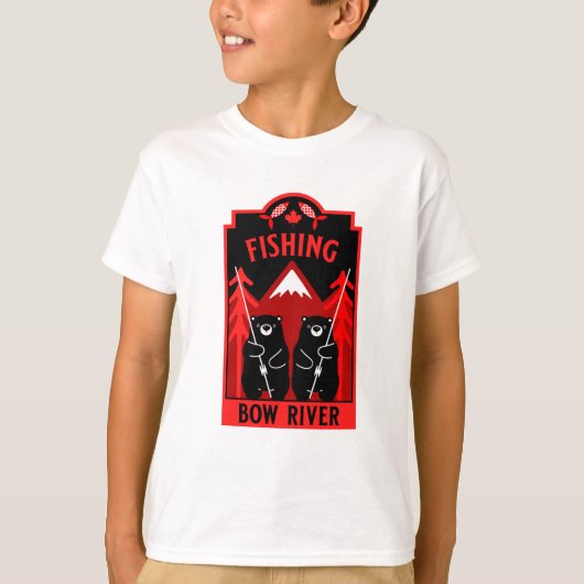 ボウリバー魚釣りカナダ Tシャツ (正面)