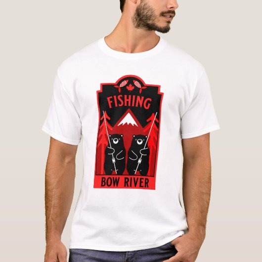 ボウリバー魚釣りカナダ Tシャツ (正面)