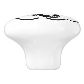 ボウリボン子供部屋ベビーガール セラミックノブ (側面)