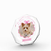 ボウリボンPETメモリーフォトピンク フォトブロック (左)