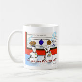 ボウリングおもしろいボール犯罪の贈り物と収集品 コーヒーマグカップ (左)