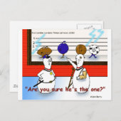 ボウリングおもしろいボール犯罪の贈り物と収集品 ポストカード (正面/裏面)