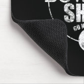 ボウリングで幸運を祈るTシャツ お洗濯禁止の面白い一言 ボウラーに マウスパッド (コーナー)