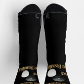 ボウリングで美しいおもしろい芝鉢の靴下 ソックス (上部)