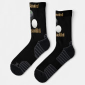 ボウリングで美しいおもしろい芝鉢の靴下 ソックス (左)