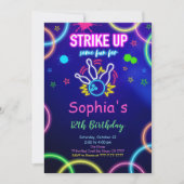 ボウリングに誘おう 招待状 (正面)