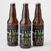ボウリングのボトルラベル ビールラベル (ボトル)