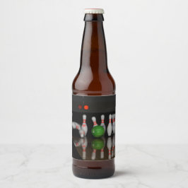 ボウリングのボトルラベル ビールラベル