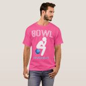 ボウリングの動き 面白いボウリング Tシャツ (正面フル)