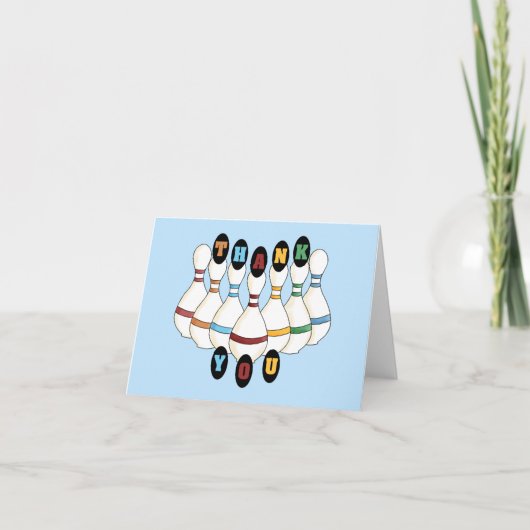 ボウリングの感謝カード サンキューカード (正面)