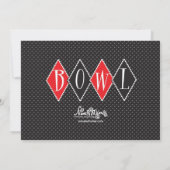 ボウリングの誕生日パーティー招待状 招待状 (裏面)