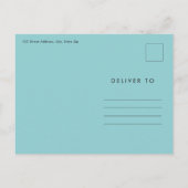 ボウリングの誕生日パーティー インビテーションポストカード (裏面)