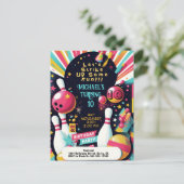 ボウリングの誕生日パーティー ポストカード (スタンド正面)