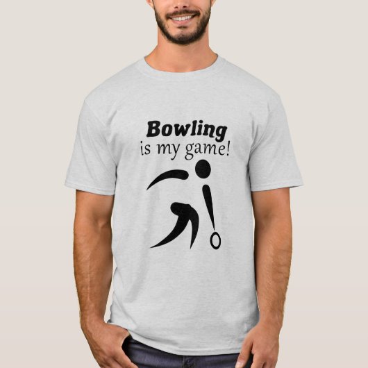 ボウリングは私のゲーム! Tシャツ (正面)