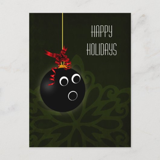 ボウリングをする人、 クリケットの投手オリディ挨拶 シーズンポストカード (正面)