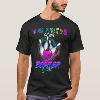 ボウリングをする人、 クリケットの投手ガールマッチングファミリーボウルの姉 Tシャツ