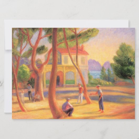 ボウリングをする人、 クリケットの投手ズアットラシオタットinフランス カード (正面)