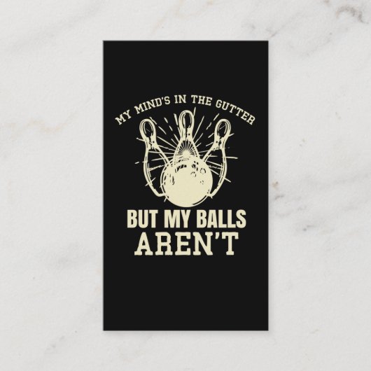 ボウリングをする人、 クリケットの投手ユーモアウィッティボーリング引用文 名刺 (正面)