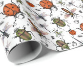 ボウリングをする人、 クリケットの投手帽子のバグ |折り返し紙 ラッピングペーパー (ロールコーナー)