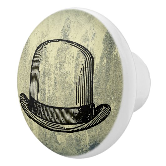 ボウリングをする人、 クリケットの投手帽子 セラミックノブ (右)