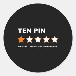 ボウリングをする人、 クリケットの投手用Ten Pin One Star Reviewおもしろいボー ラウンドシール