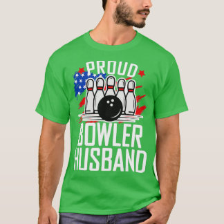 ボウリングをする人、 クリケットの投手誇りを持った夫ボーリング愛好家T Tシャツ