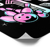 ボウリングをする人、 クリケットの投手13ボーリング13誕生日キッズ ポスター (角)