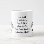 ボウリングをする人、 クリケットの投手300ゲーム ジャンボコーヒーマグカップ (正面)