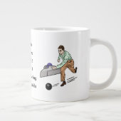 ボウリングをする人、 クリケットの投手300ゲーム ジャンボコーヒーマグカップ (右)