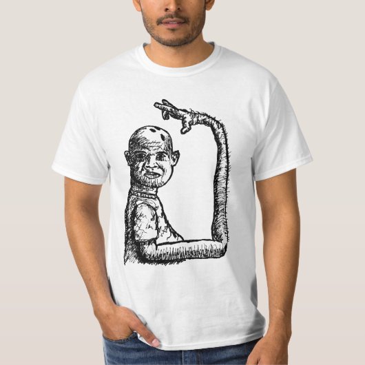 ボウリングをする人、クリケットの投手 Tシャツ (正面)