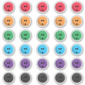 ボウリングカラフルボールのステッカーシート シール (正面)